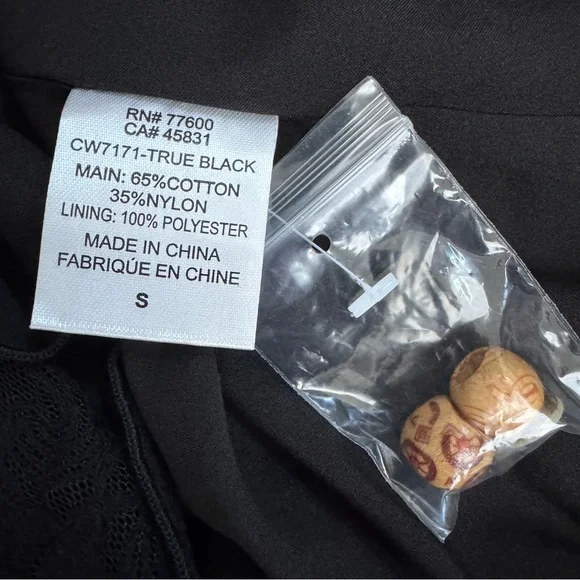 Chaser Romper Black Lace Size Small Spaghetti Straps Adjustable Cinch Waist NWT - Picture 13 of 16